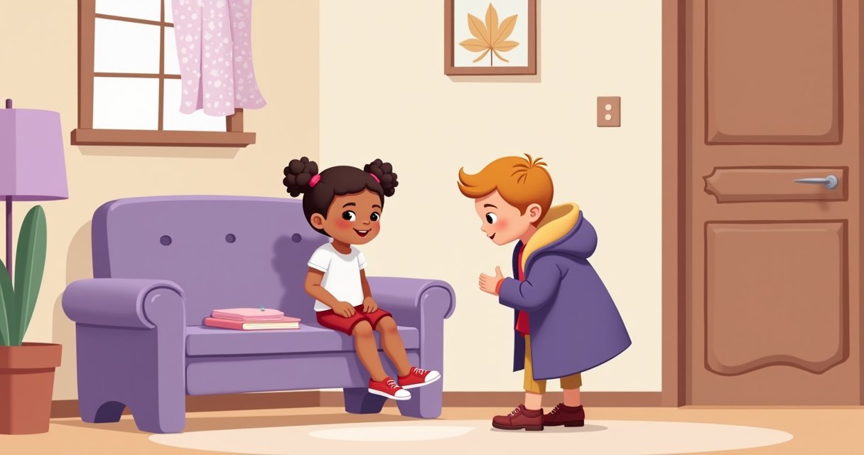 孩子自己穿鞋扣扣子展現生活自理