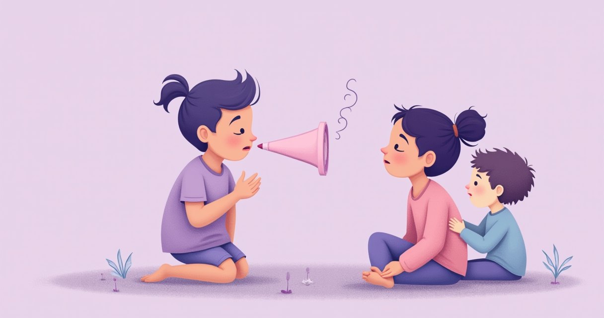 大人深呼吸先穩住自己的情緒